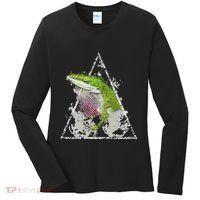 Anole Green Lizard Pet Anoles Reptile Smoke Women's Long Sleeve Shirt thumb 0