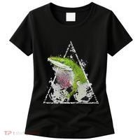 Anole Green Lizard Pet Anoles Reptile Smoke Women's T-Shirt thumb 0