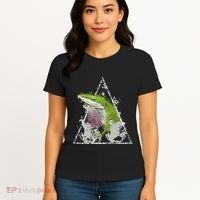 Anole Green Lizard Pet Anoles Reptile Smoke Women's T-Shirt thumb 4