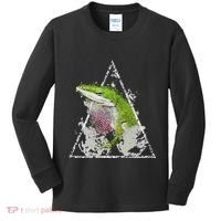 Anole Green Lizard Pet Anoles Reptile Smoke Kids Long Sleeve Shirt thumb 0