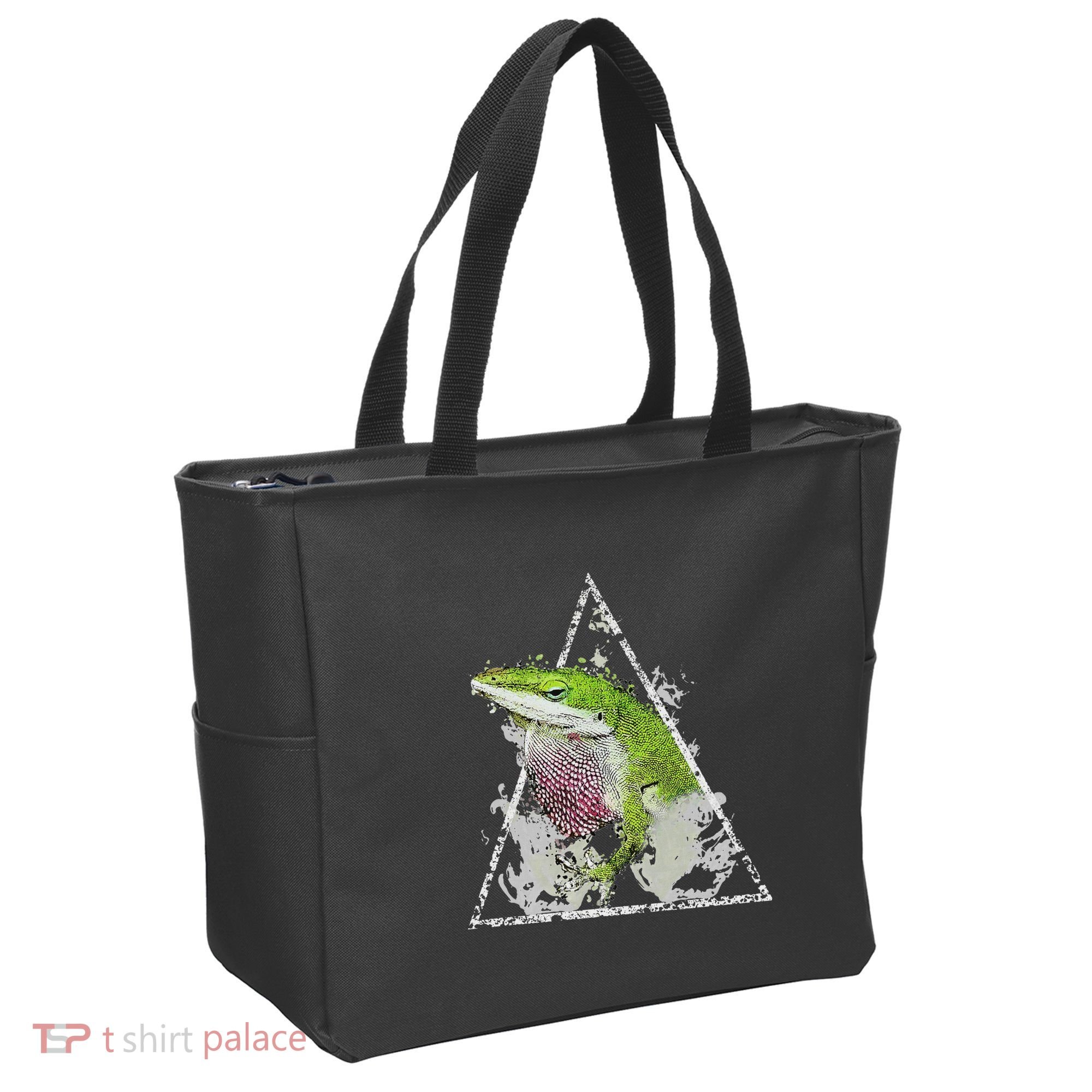 Anole Green Lizard Pet Anoles Reptile Smoke Tote Bag
