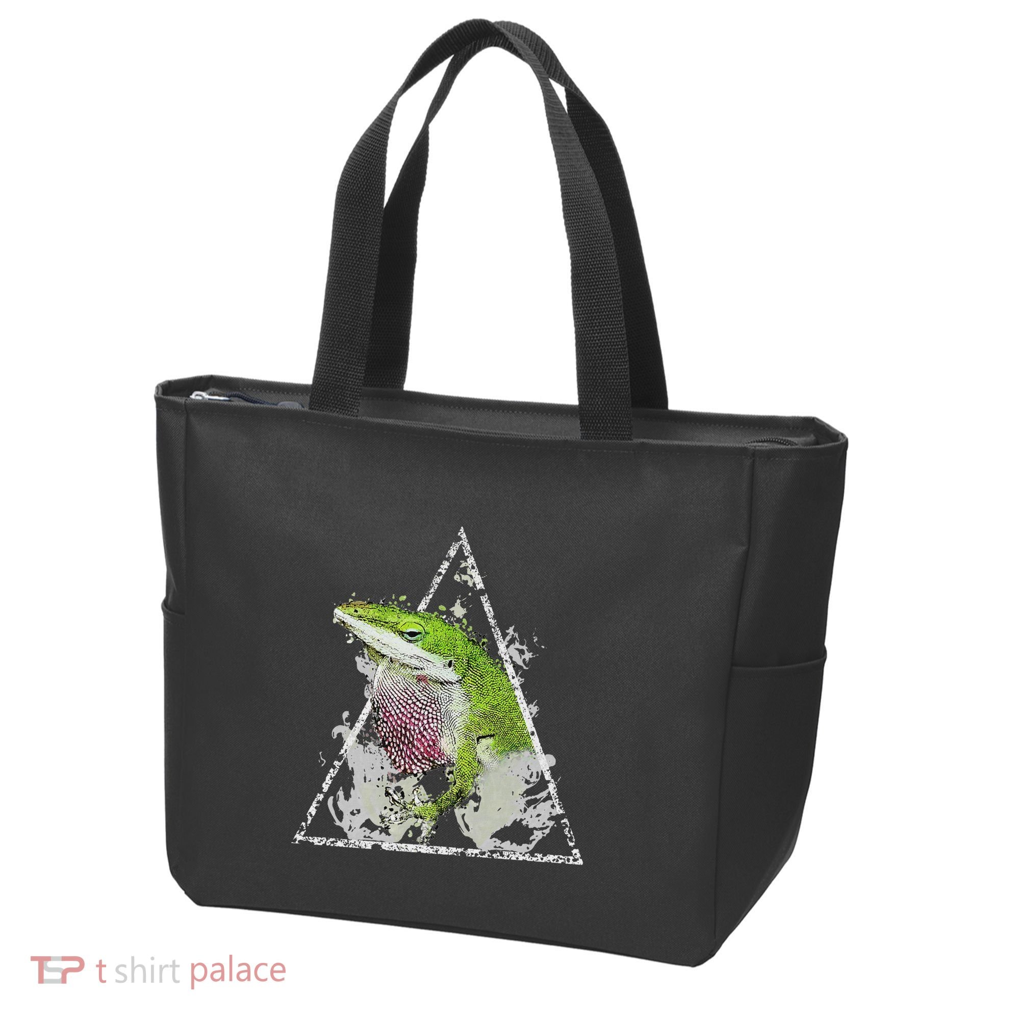 Anole Green Lizard Pet Anoles Reptile Smoke Tote Bag