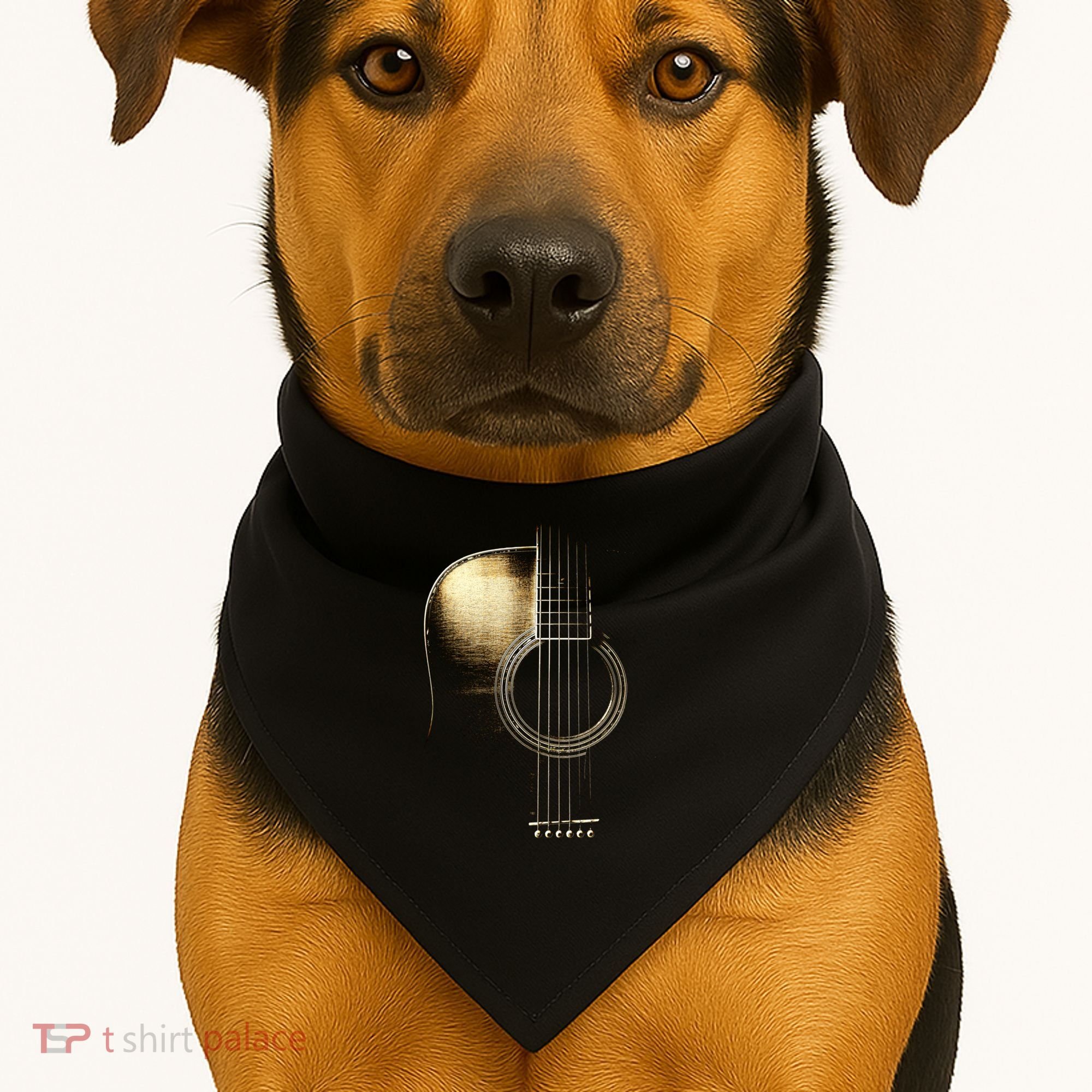 Acoustic Guitar Lite (Please See Description) USA-Made Doggie Bandana