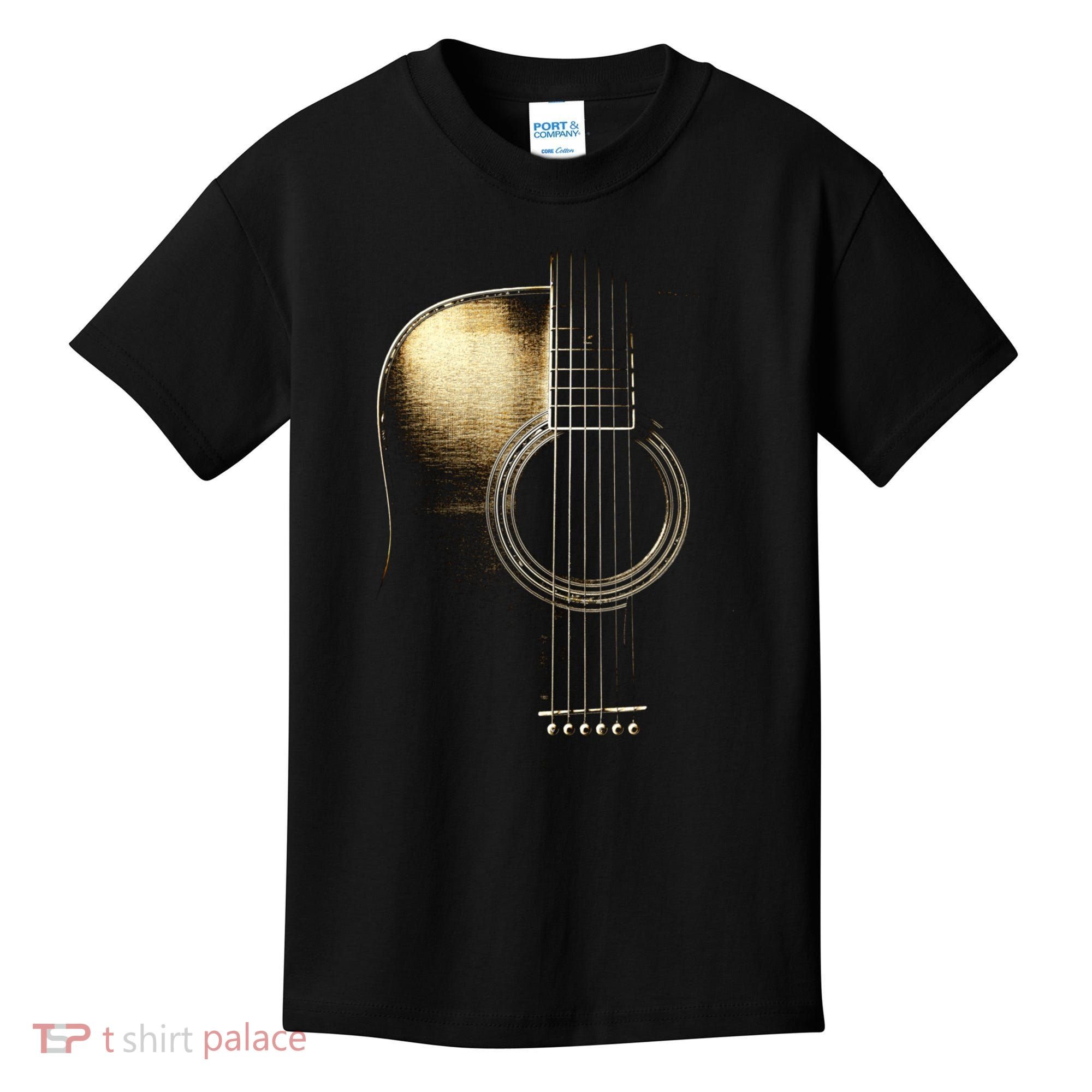 Acoustic Guitar Lite (Please See Description) Kids T-Shirt