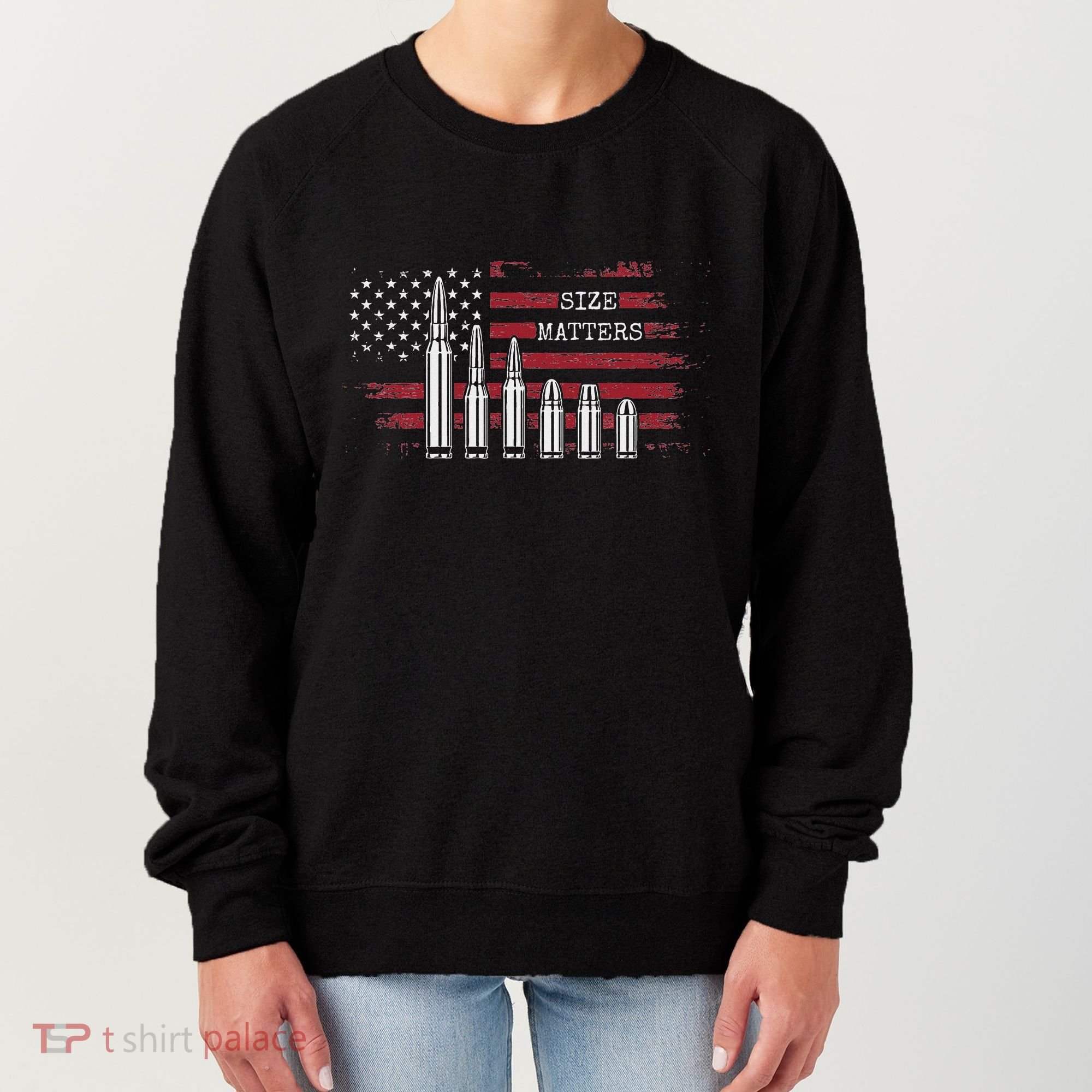 Ammo & Gun Lover  Size Matters Bullets & Caliber Women's Sweatshirt