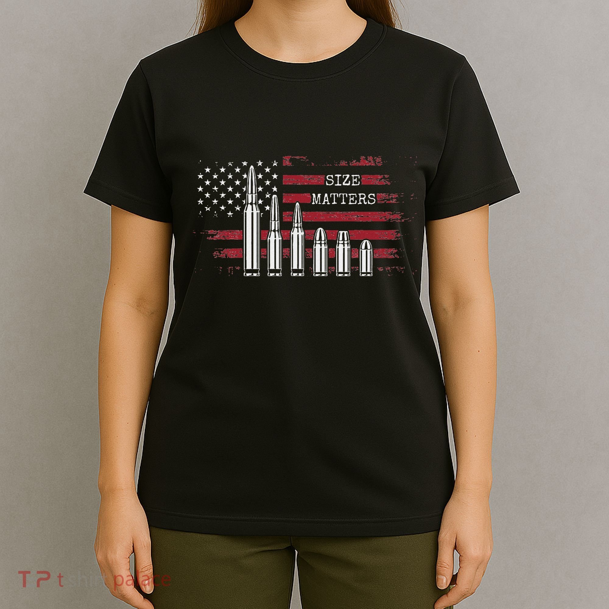 Ammo & Gun Lover  Size Matters Bullets & Caliber T-Shirt