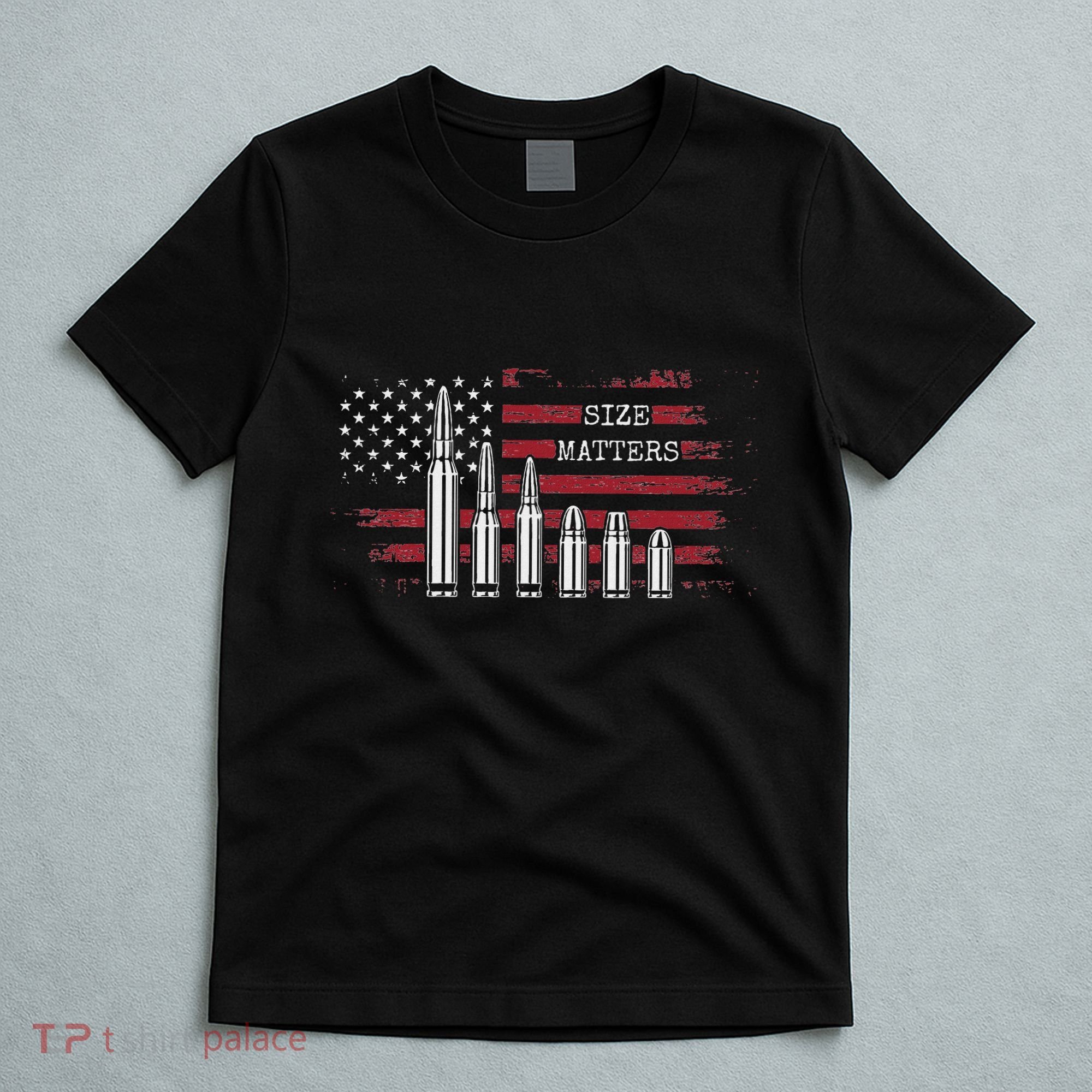 Ammo & Gun Lover  Size Matters Bullets & Caliber T-Shirt