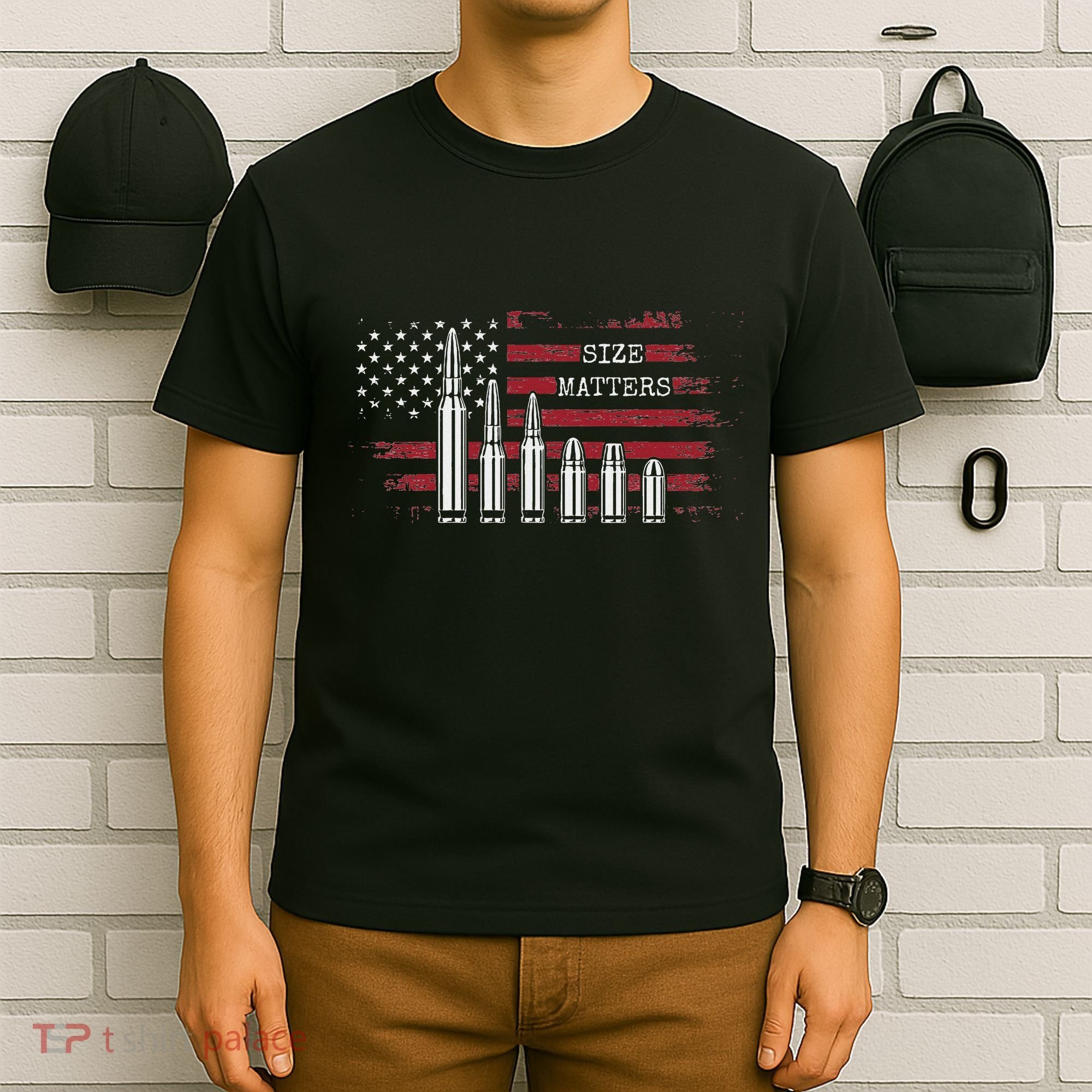 Ammo & Gun Lover  Size Matters Bullets & Caliber T-Shirt