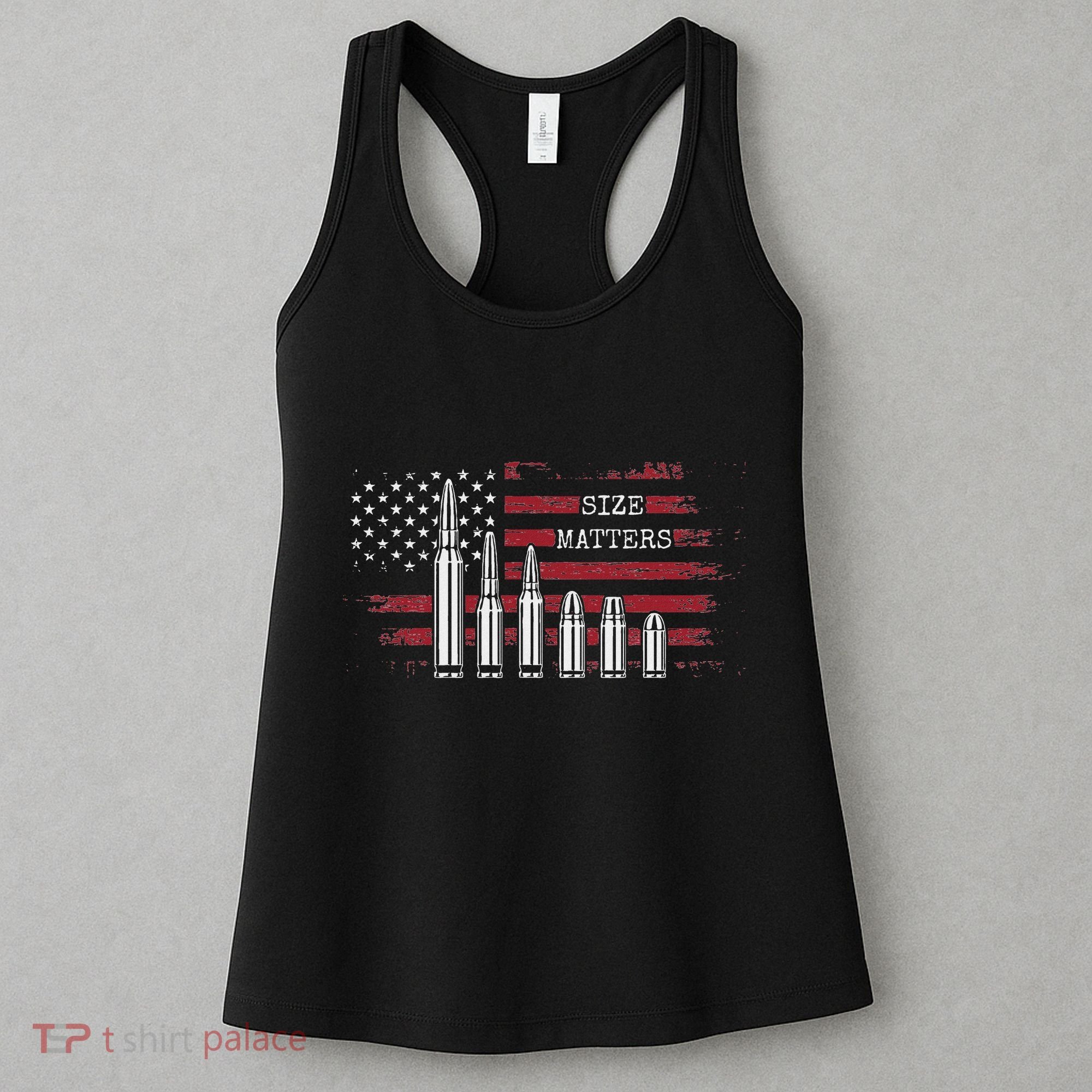 Ammo & Gun Lover  Size Matters Bullets & Caliber Women's Tank Top
