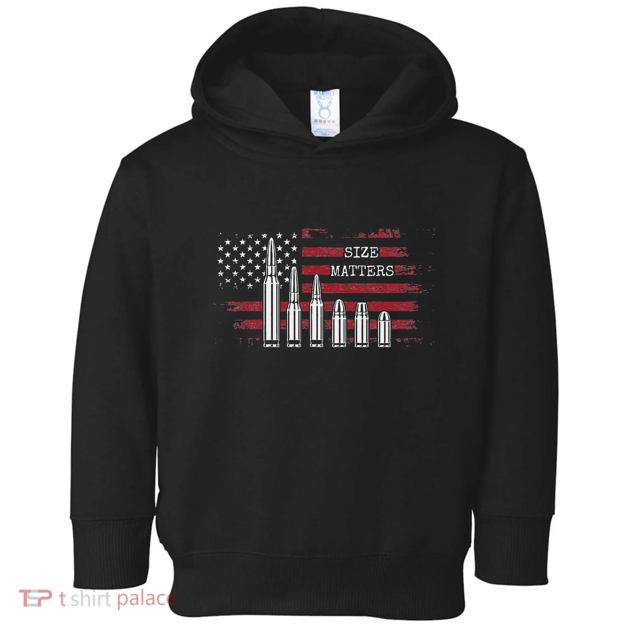 Ammo & Gun Lover  Size Matters Bullets & Caliber Toddler Hoodie