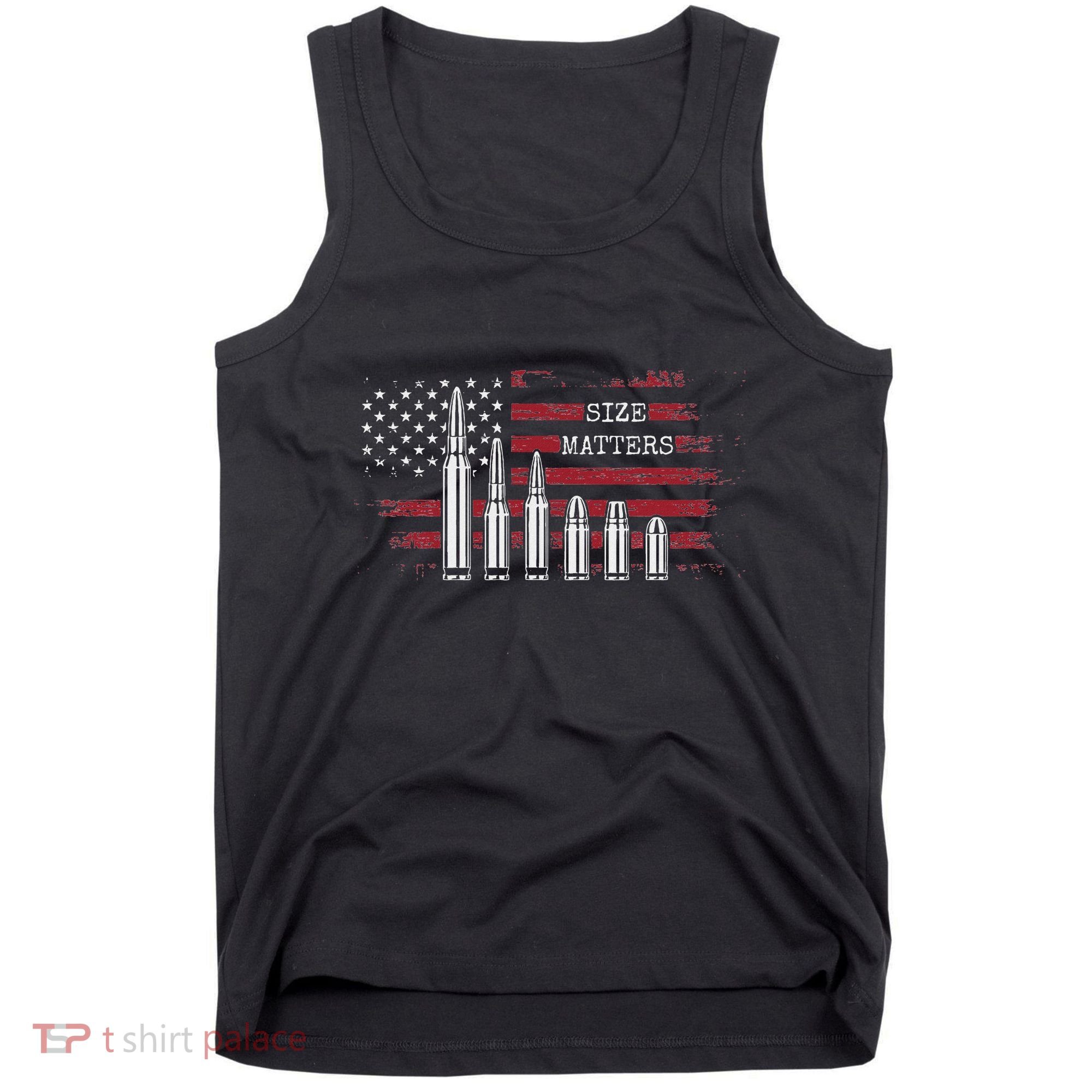 Ammo & Gun Lover  Size Matters Bullets & Caliber Tank Top