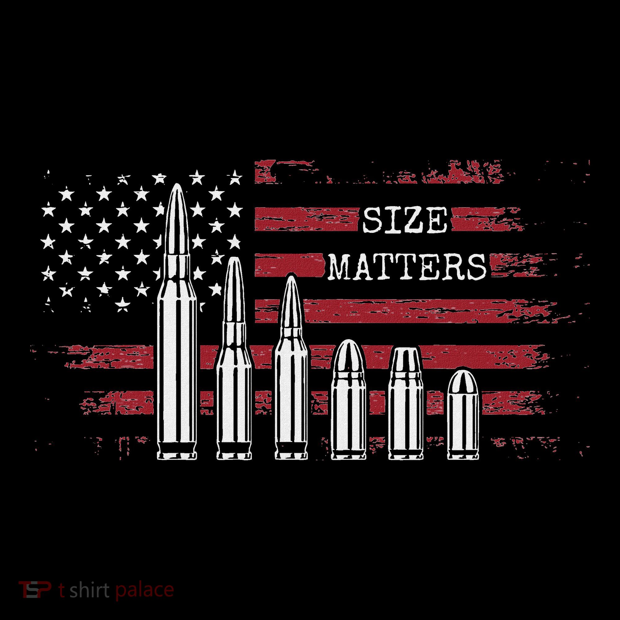 Ammo & Gun Lover  Size Matters Bullets & Caliber Tank Top