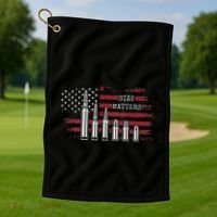 Ammo & Gun Lover  Size Matters Bullets & Caliber Golf Towel thumb 1