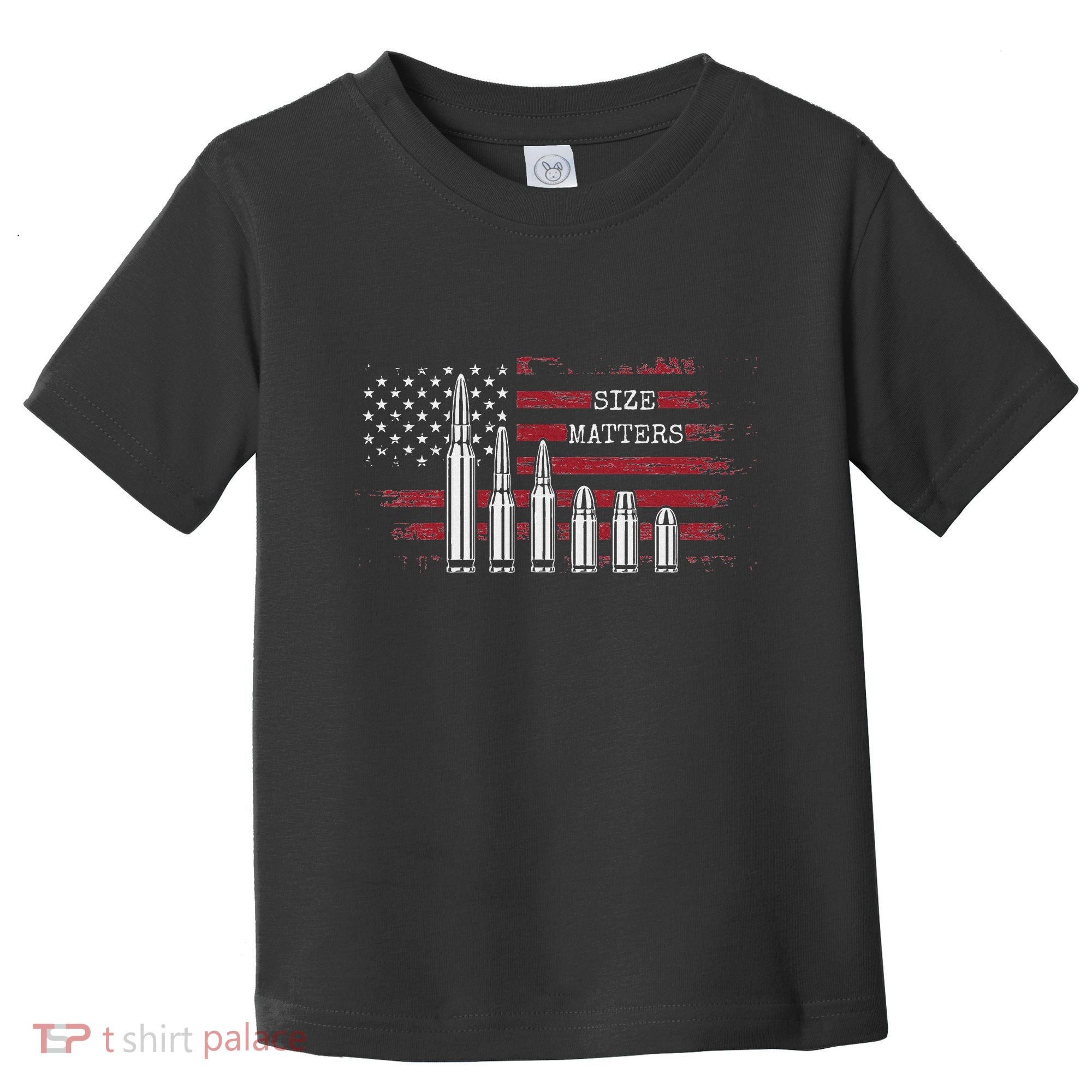 Ammo & Gun Lover  Size Matters Bullets & Caliber Toddler T-Shirt