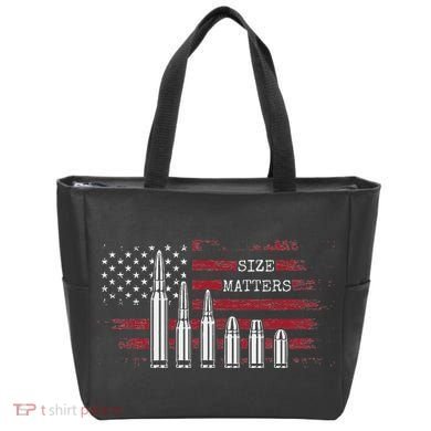 Ammo & Gun Lover  Size Matters Bullets & Caliber Tote Bag