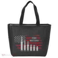 Ammo & Gun Lover  Size Matters Bullets & Caliber Tote Bag thumb 0