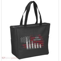Ammo & Gun Lover  Size Matters Bullets & Caliber Tote Bag thumb 2