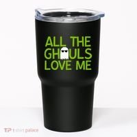 All Ghouls Love Me Funny Halloween Ghost Tumbler thumb 0