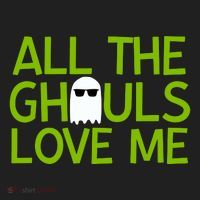 All Ghouls Love Me Funny Halloween Ghost Tumbler thumb 3