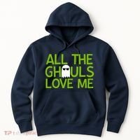 All Ghouls Love Me Funny Halloween Ghost Hoodie thumb 0