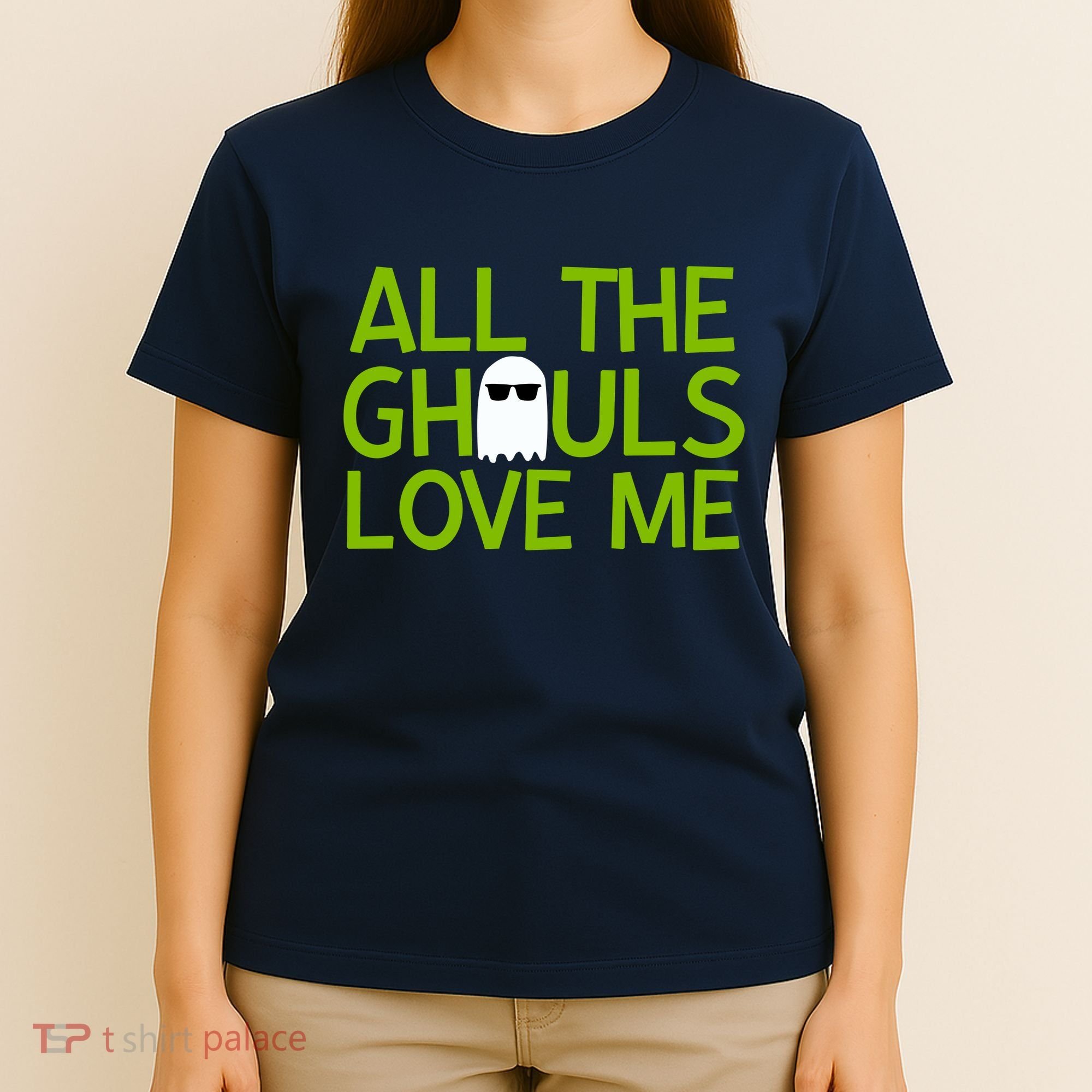 All Ghouls Love Me Funny Halloween Ghost T-Shirt