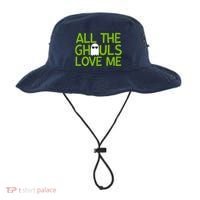 All Ghouls Love Me Funny Halloween Ghost Bucket Hat thumb 0