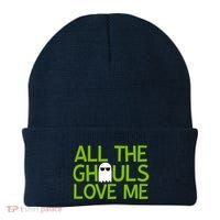 All Ghouls Love Me Funny Halloween Ghost Beanie thumb 0