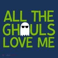All Ghouls Love Me Funny Halloween Ghost Women's Hoodie thumb 2