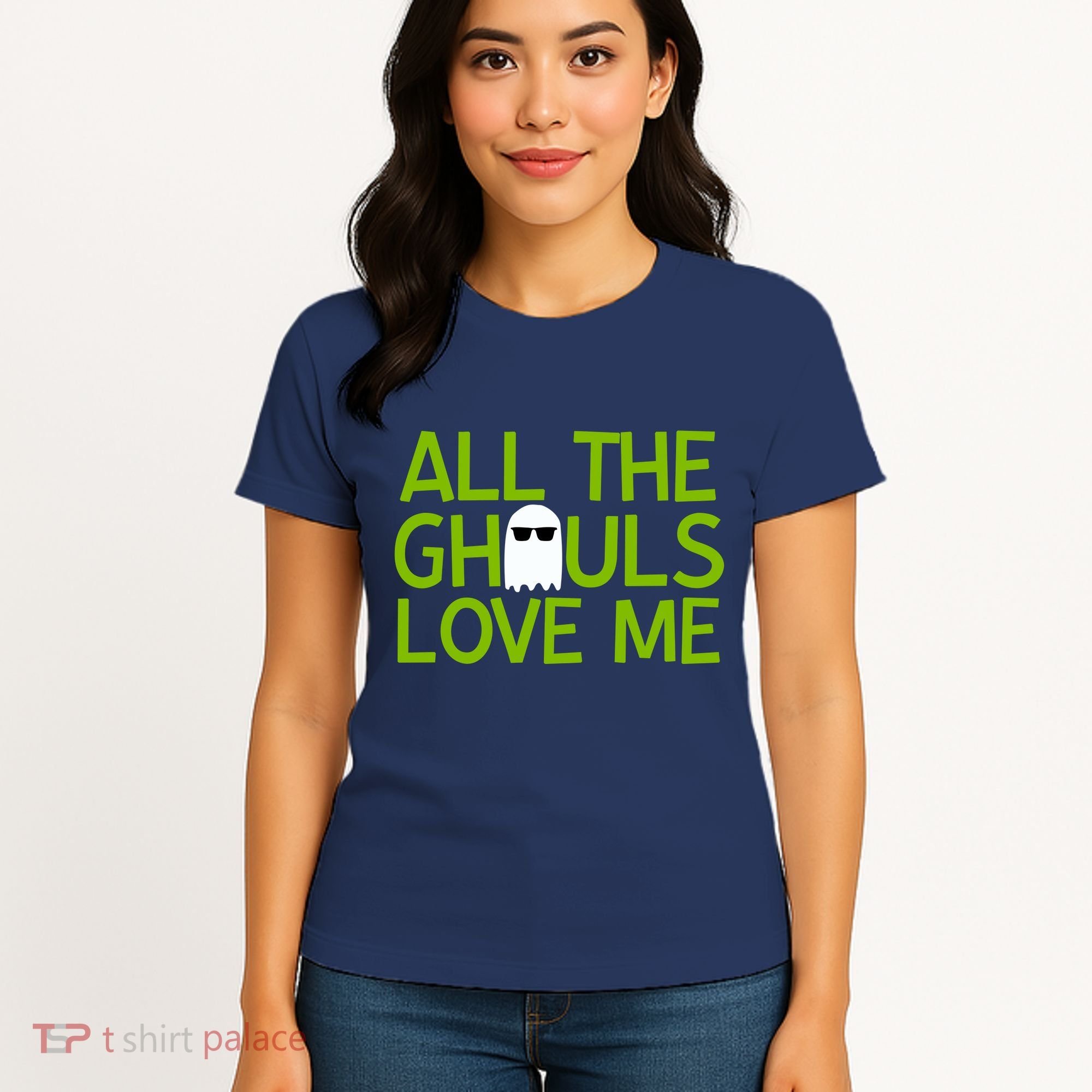 All Ghouls Love Me Funny Halloween Ghost Women's T-Shirt