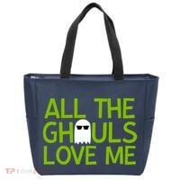All Ghouls Love Me Funny Halloween Ghost Tote Bag thumb 0