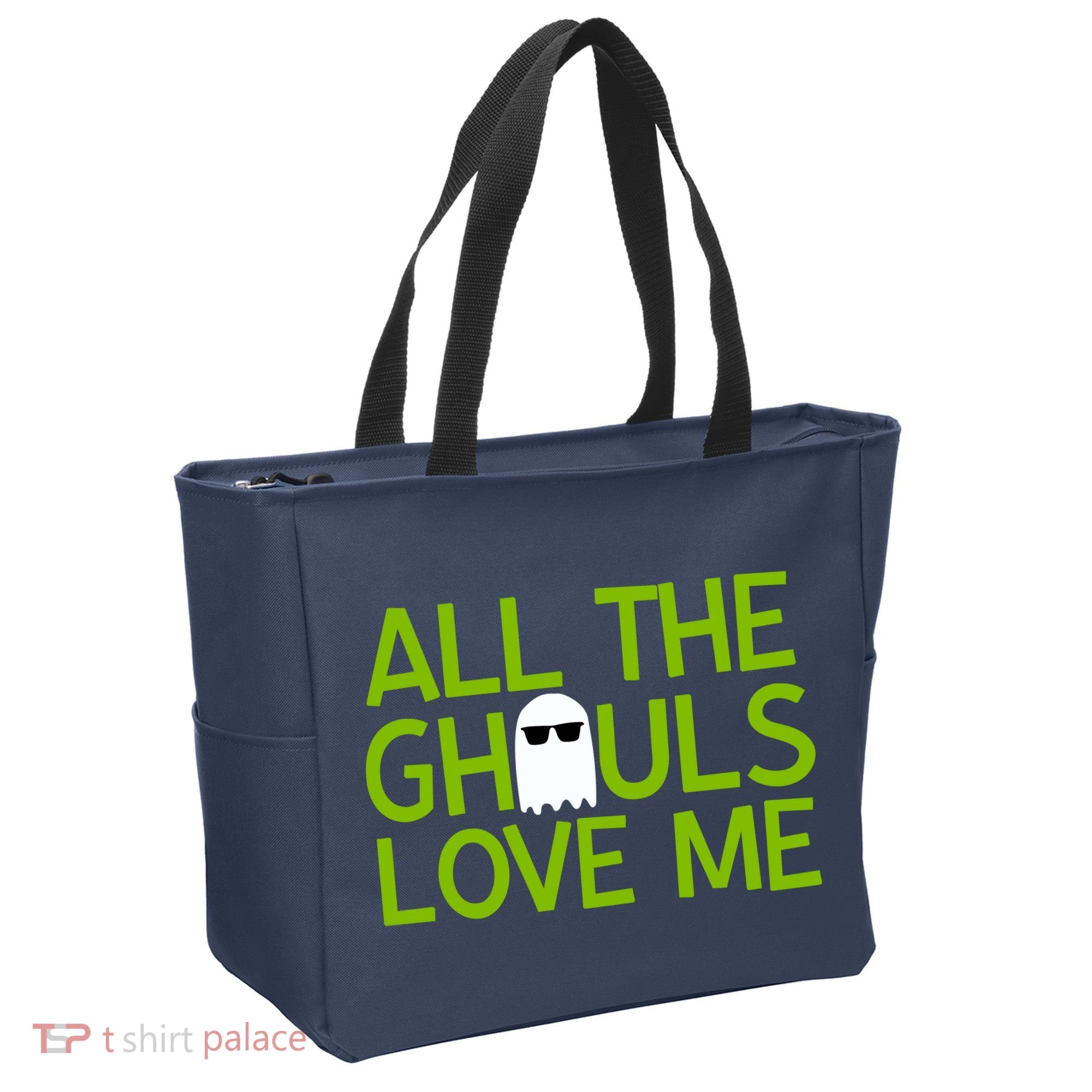 All Ghouls Love Me Funny Halloween Ghost Tote Bag