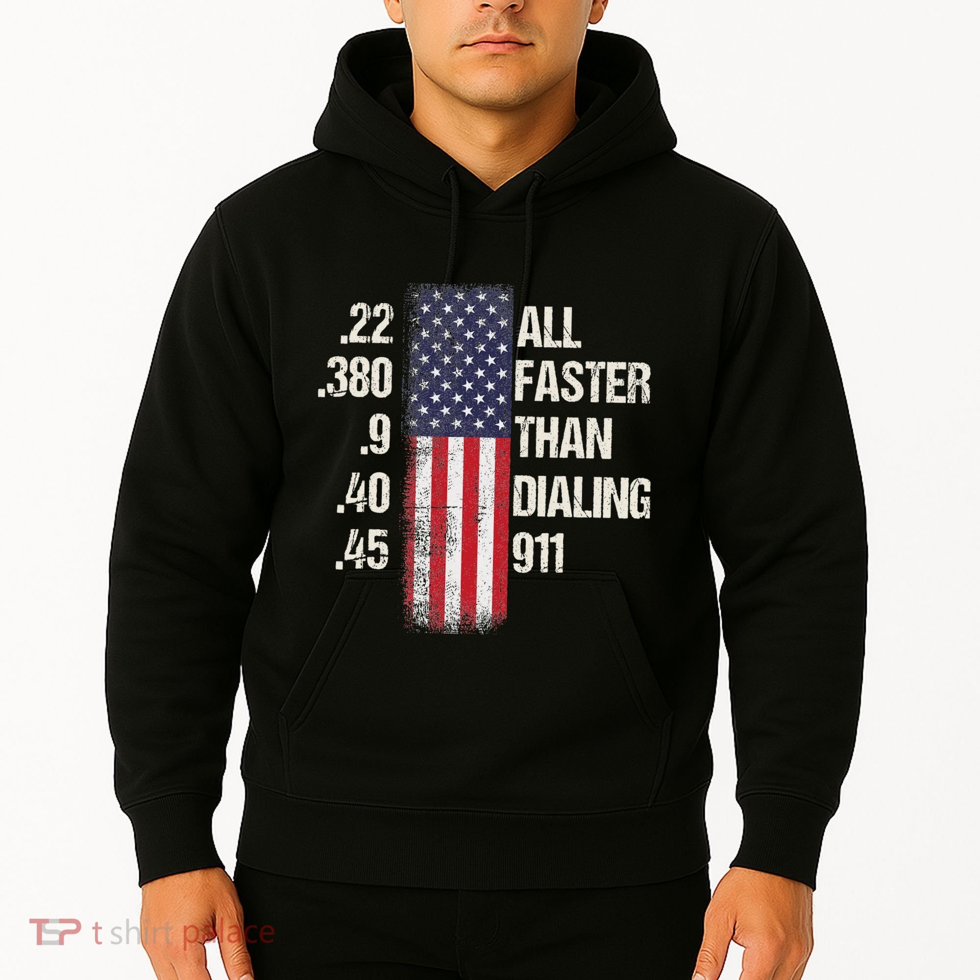 Ammo & Gun Lovers All Faster Than Dialing 911 Hoodie