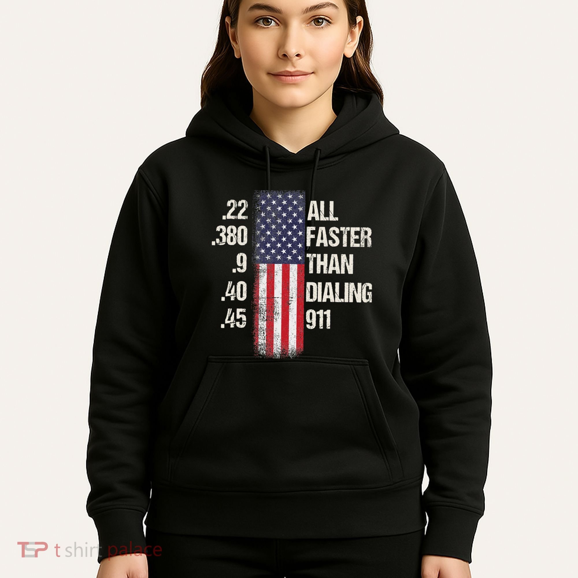 Ammo & Gun Lovers All Faster Than Dialing 911 Hoodie