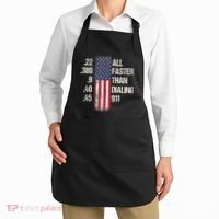 Ammo & Gun Lovers All Faster Than Dialing 911 Apron thumb 2