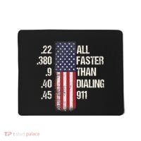 Ammo & Gun Lovers All Faster Than Dialing 911 Mousepad thumb 0
