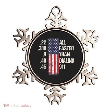 Ammo & Gun Lovers All Faster Than Dialing 911 Ornament