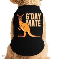 Australia G'Day Mate Shirt Funny Kangaroo Australian Symbol TShirt Doggie Tank thumb 0
