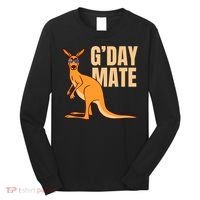 Australia G'Day Mate Shirt Funny Kangaroo Australian Symbol TShirt Long Sleeve Shirt thumb 0