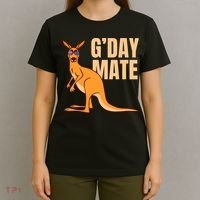Australia G'Day Mate Shirt Funny Kangaroo Australian Symbol TShirt T-Shirt thumb 4