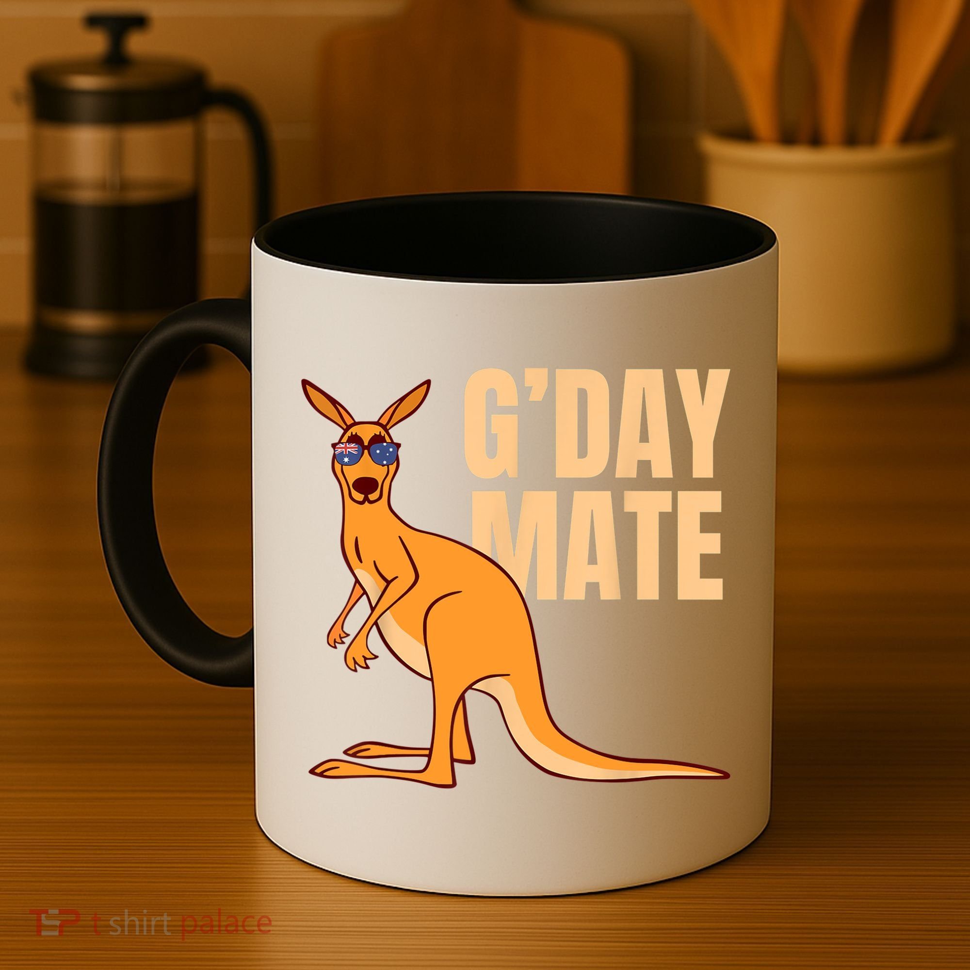 Australia G'Day Mate Shirt Funny Kangaroo Australian Symbol TShirt Coffee Mug