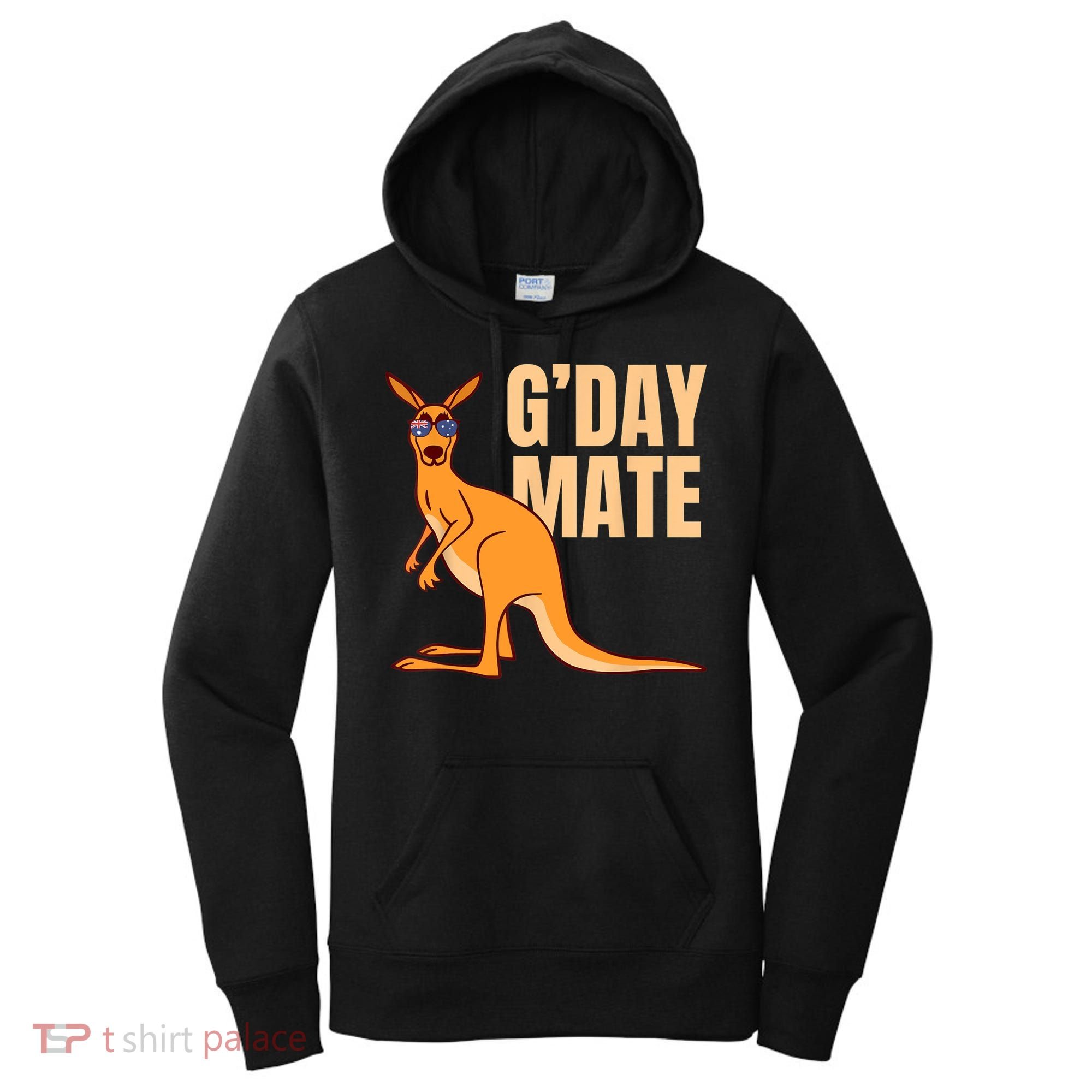 Australia G'Day Mate Shirt Funny Kangaroo Australian Symbol TShirt Women's Hoodie