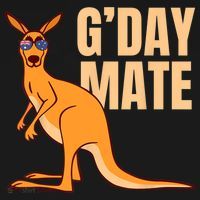 Australia G'Day Mate Shirt Funny Kangaroo Australian Symbol TShirt Women's Hoodie thumb 2