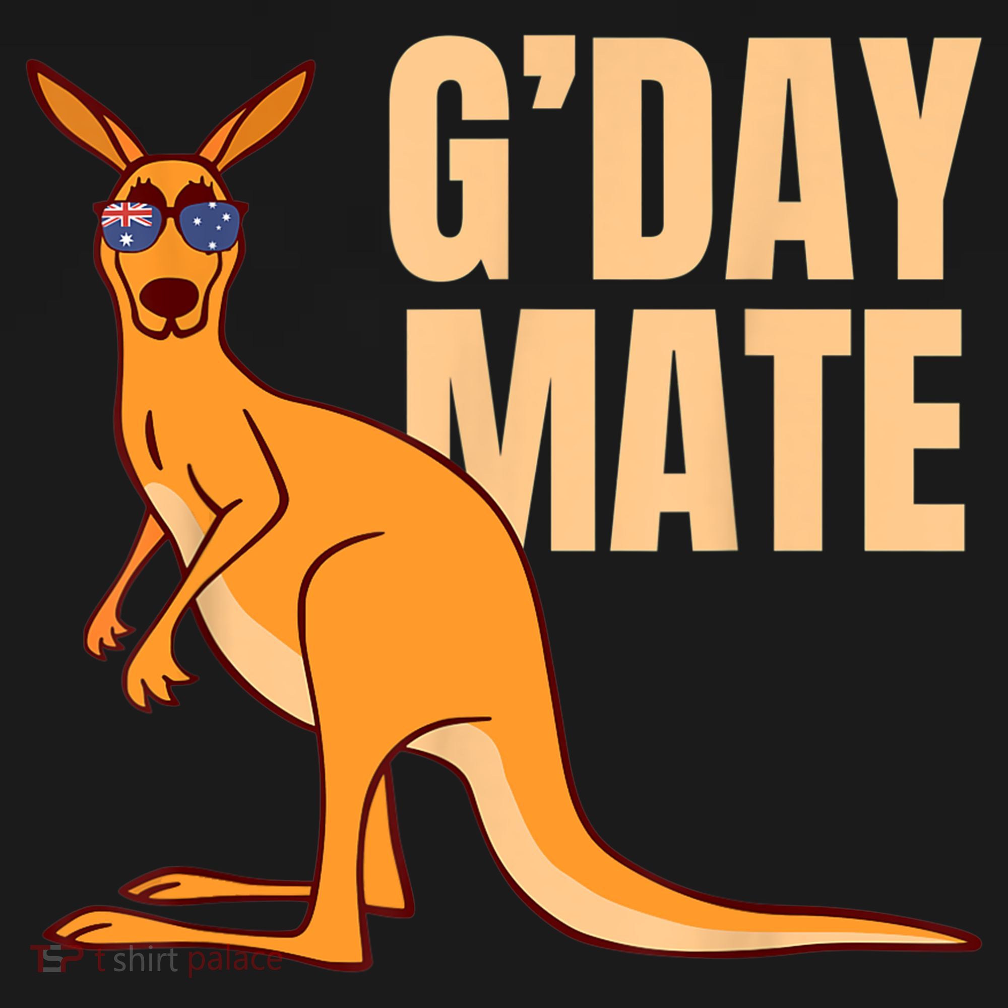 Australia G'Day Mate Shirt Funny Kangaroo Australian Symbol TShirt Women's Hoodie
