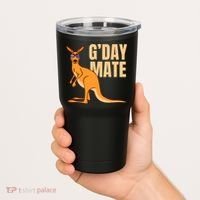 Australia G'Day Mate Shirt Funny Kangaroo Australian Symbol TShirt Tumbler thumb 2