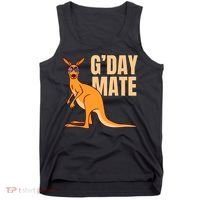 Australia G'Day Mate Shirt Funny Kangaroo Australian Symbol TShirt Tank Top thumb 0