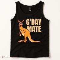 Australia G'Day Mate Shirt Funny Kangaroo Australian Symbol TShirt Tank Top thumb 2