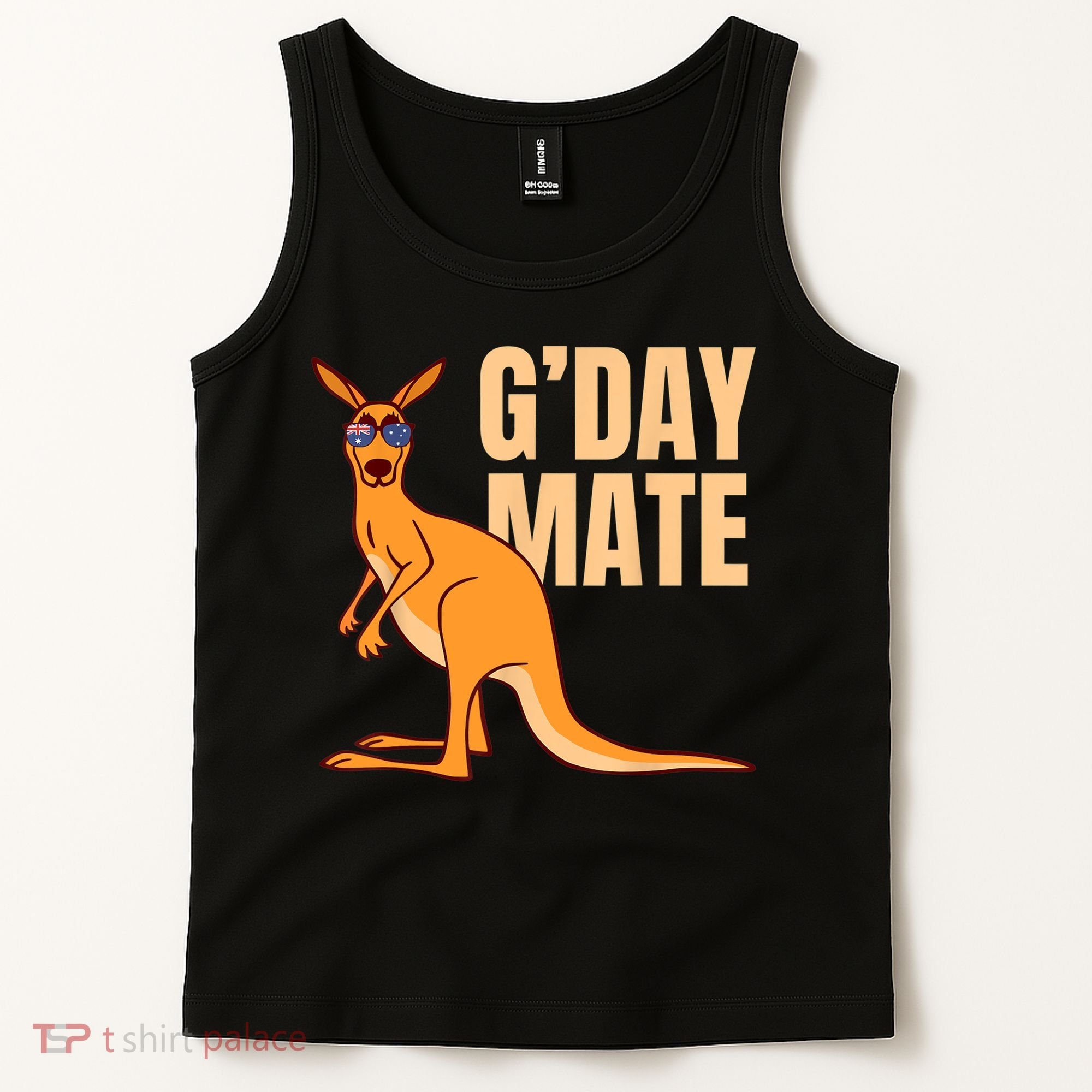 Australia G'Day Mate Shirt Funny Kangaroo Australian Symbol TShirt Tank Top