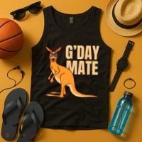 Australia G'Day Mate Shirt Funny Kangaroo Australian Symbol TShirt Tank Top thumb 4