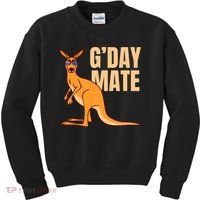 Australia G'Day Mate Shirt Funny Kangaroo Australian Symbol TShirt Kids Sweatshirt thumb 0