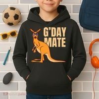 Australia G'Day Mate Shirt Funny Kangaroo Australian Symbol TShirt Kids Hoodie thumb 2